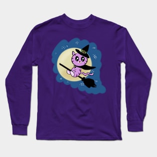 Cute kitten halloween Long Sleeve T-Shirt